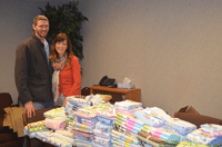 Over 500 new blankets were donated to the NICU in honor of baby Liam whose parents wanted to honor his passing with this gift of comfort for other families.
